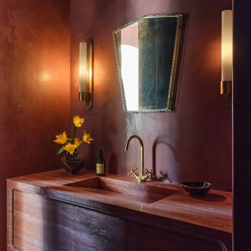 Handcrafted Solid Brass Single Hole Bath Faucet II | Brassna The Gooseneck Pour