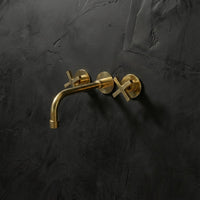 Handcrafted Antique Brass Wall Mounted Faucet, Artisan Brass Faucet For Kitchen And Bathroom Handcrafted Wall Mounted Faucet