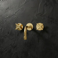 Handcrafted Antique Brass Wall Mounted Faucet, Artisan Brass Faucet For Kitchen And Bathroom Handcrafted Wall Mounted Faucet