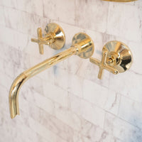 Antique Brass Wall Mounted Faucet With Snake Mouth, Artisan Brass Faucet For Kitchen And Bathroom Snake Wall Mounted Faucet