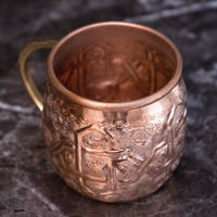 Handcrafted Pure Copper Personalized Mug - Brassna