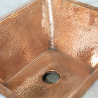 Handcrafted Undermount Hammered Kitchen Sink, Customized Kitchen Bar Sink Handcrafted Undermount Hammered Copper Sink