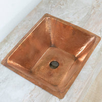 Handcrafted Undermount Hammered Kitchen Sink, Customized Kitchen Bar Sink Handcrafted Undermount Hammered Copper Sink