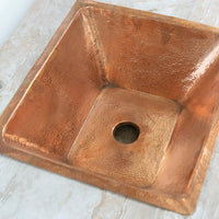 Handcrafted Undermount Hammered Kitchen Sink, Customized Kitchen Bar Sink Handcrafted Undermount Hammered Copper Sink