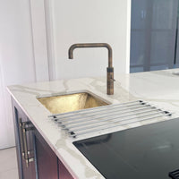 Handcrafted Unlacquered Brass Kitchen Sink, Hammered Kitchen Sink in Living Brass Finish, Bar Sink Dubai Brass Kitchen Sink SP