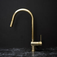 Pull-Down Kitchen Faucet - Brassna