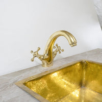 Solid Brass Vanity Faucet For Bathroom Single Hole Bathroom Vanity Faucet