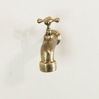 Unlacquered Wall Mount Brass Faucet, Moroccan Wall Faucet For Powder Room The Mghribi Wall Mount Faucet