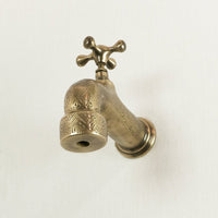 Unlacquered Wall Mount Brass Faucet, Moroccan Wall Faucet For Powder Room The Mghribi Wall Mount Faucet