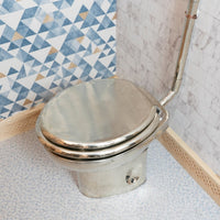 The Victorian German Silver high level toilet - Brassna