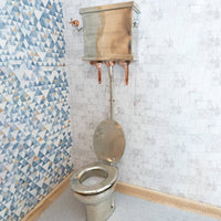 The Victorian German Silver high level toilet - Brassna