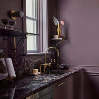 Unlacquered Brass Bridge Kitchen Faucet