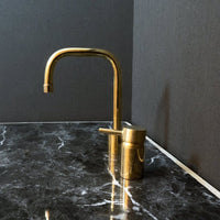 Unlacquered Brass Deck Mounted Basin Faucet, Antique Brass Bathroom Faucet Unlacquered Brass Deck Mounted Basin Faucet