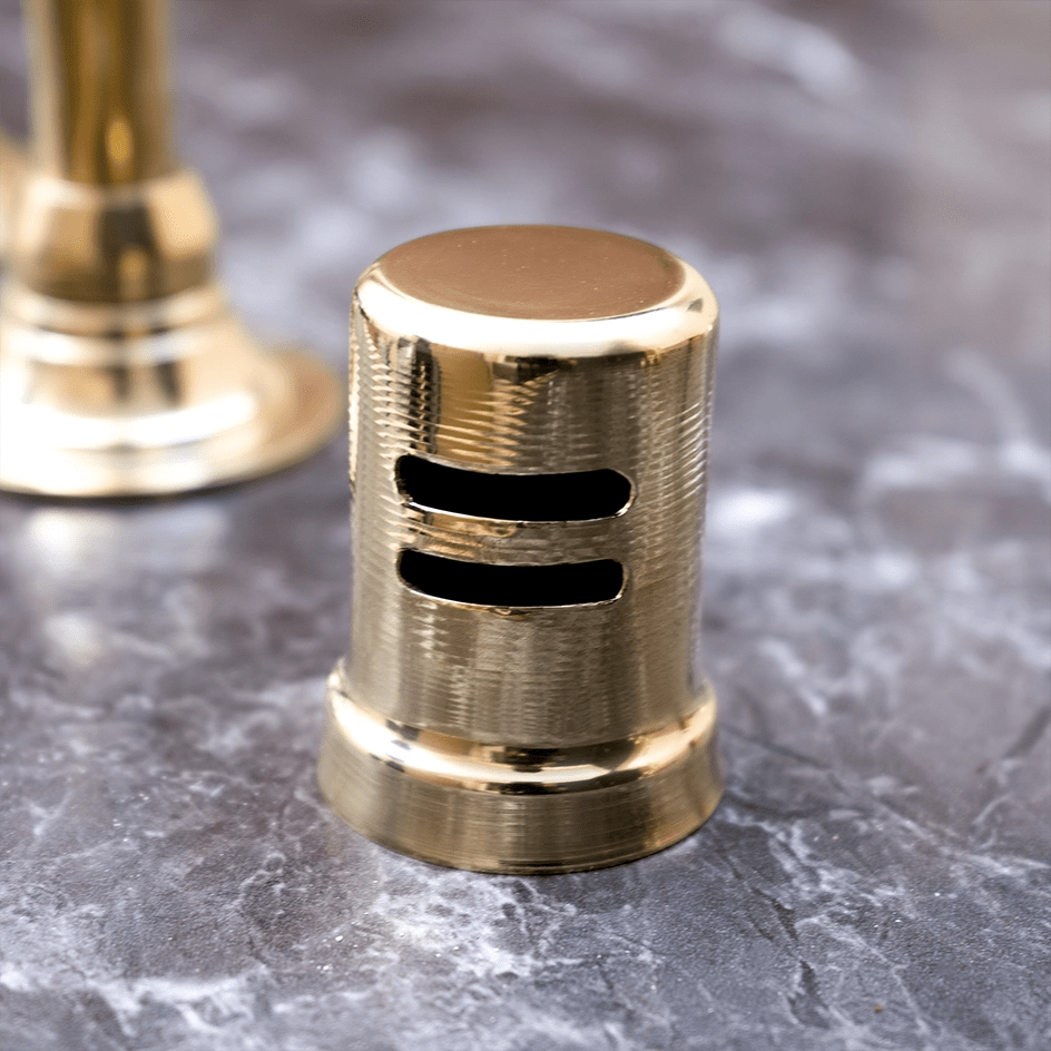Unlacquered Brass Dishwasher Air Gap Cover - Brassna