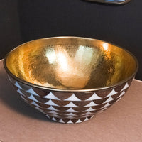 Wood & Brass Bathroom Vessel Sink, Moroccan vessel sinks Wood & Brass Bathroom Vessel Sink