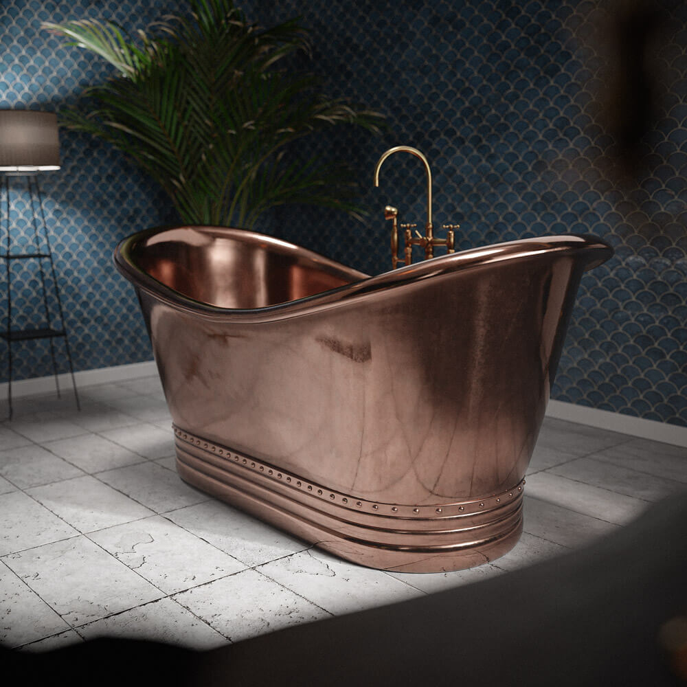Polished Copper Bathtub: Relax in Style &amp; Warmth, copper bathtub Dubai Copper Bathtub