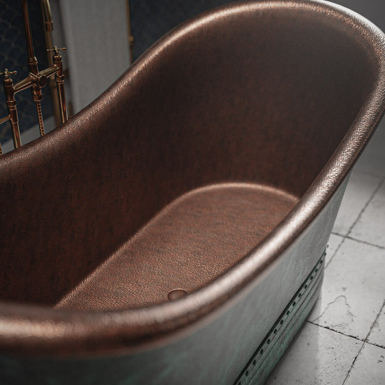 Green bathtub, Bathtub size, Bathtub measurement, Copper bathtub,  Bathtub Blue Green Patina