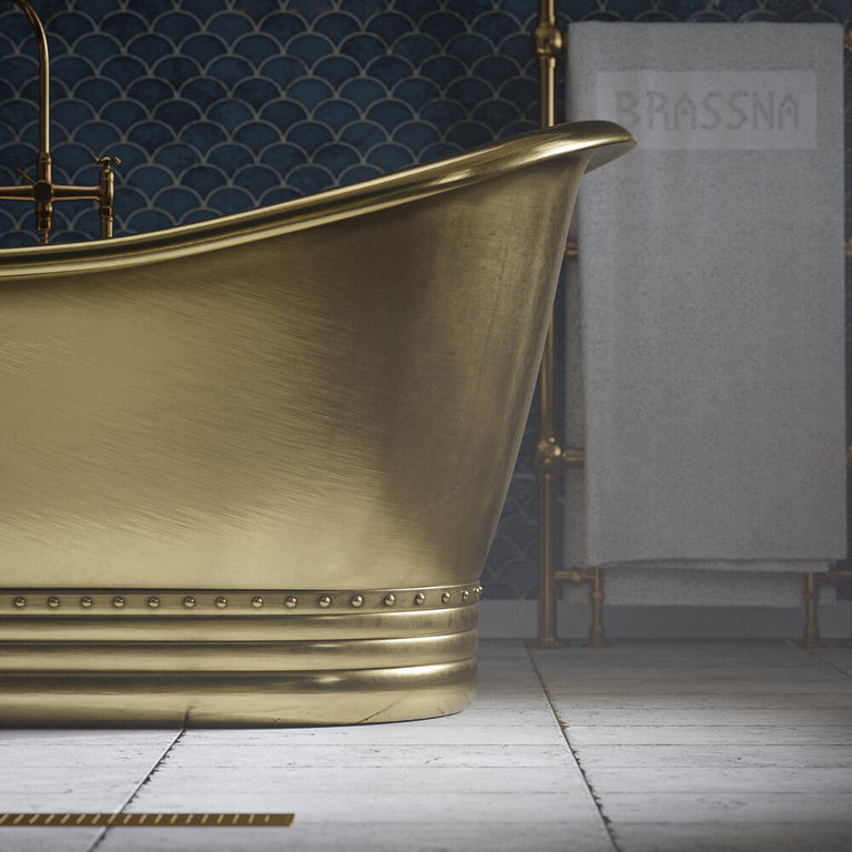 Royal Brushed Brass Bathtub, Copper bathtub, copper plated hot tub Royal Brass Bathtub