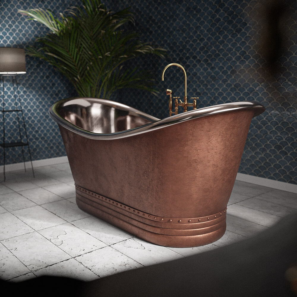 London Copper Bathtub | Solid Brass — Brassna London Copper Bathtub