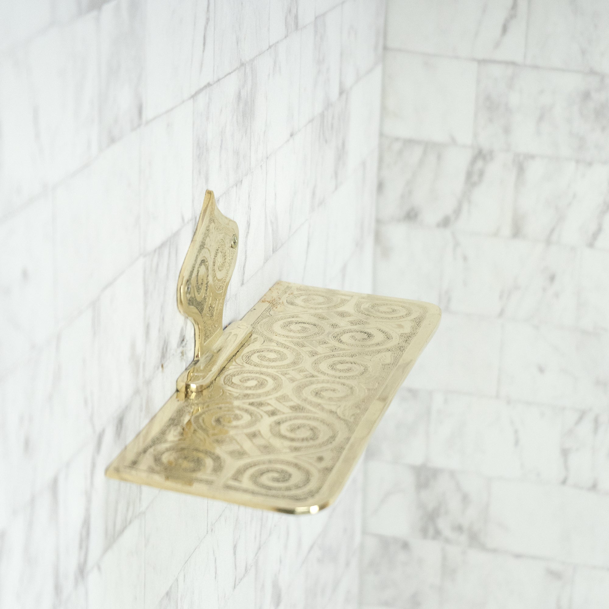  Allure Brass Wall Shelf