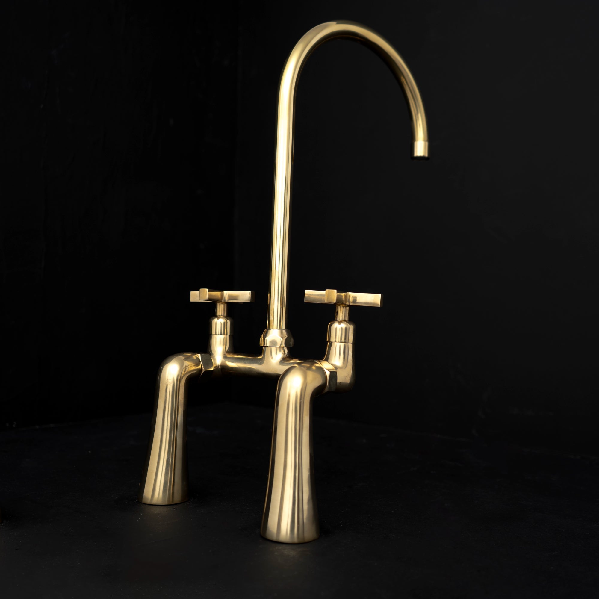 Brass Kitchen Faucet Verve - Bridge Style | Brassna The Verve Bridge
