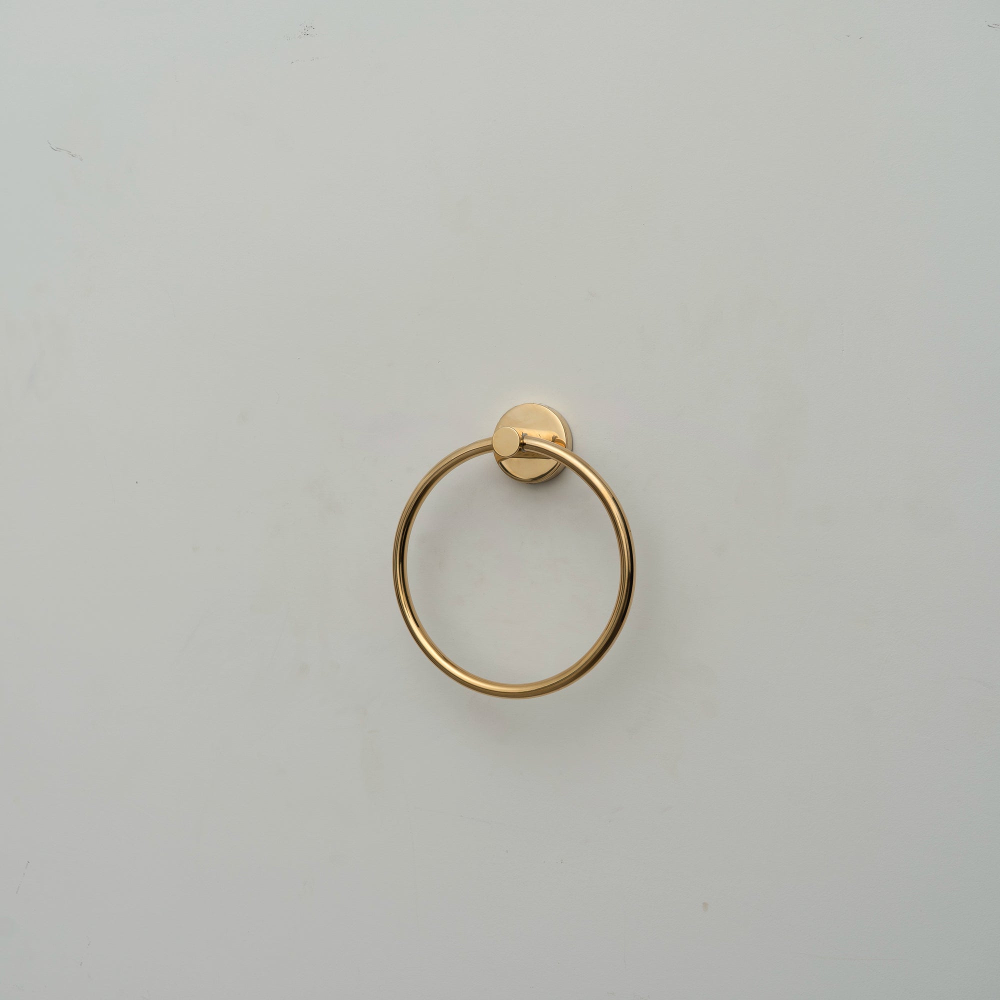 Solid Brass Towel Bar - 7 Finishes | Brassna Minimalist Towel Ring