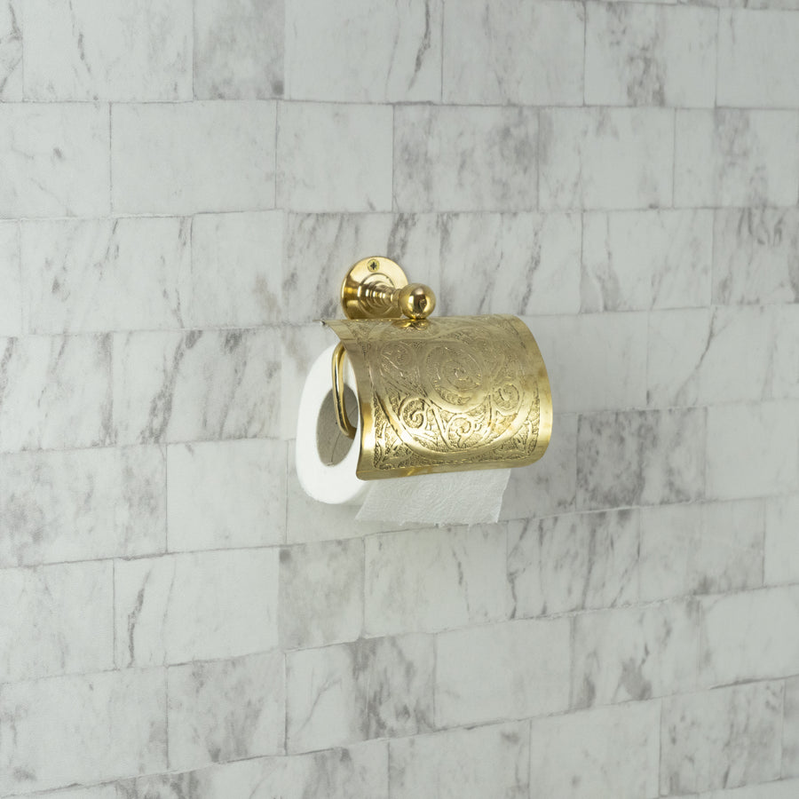 Engraved Toilet Paper Holder