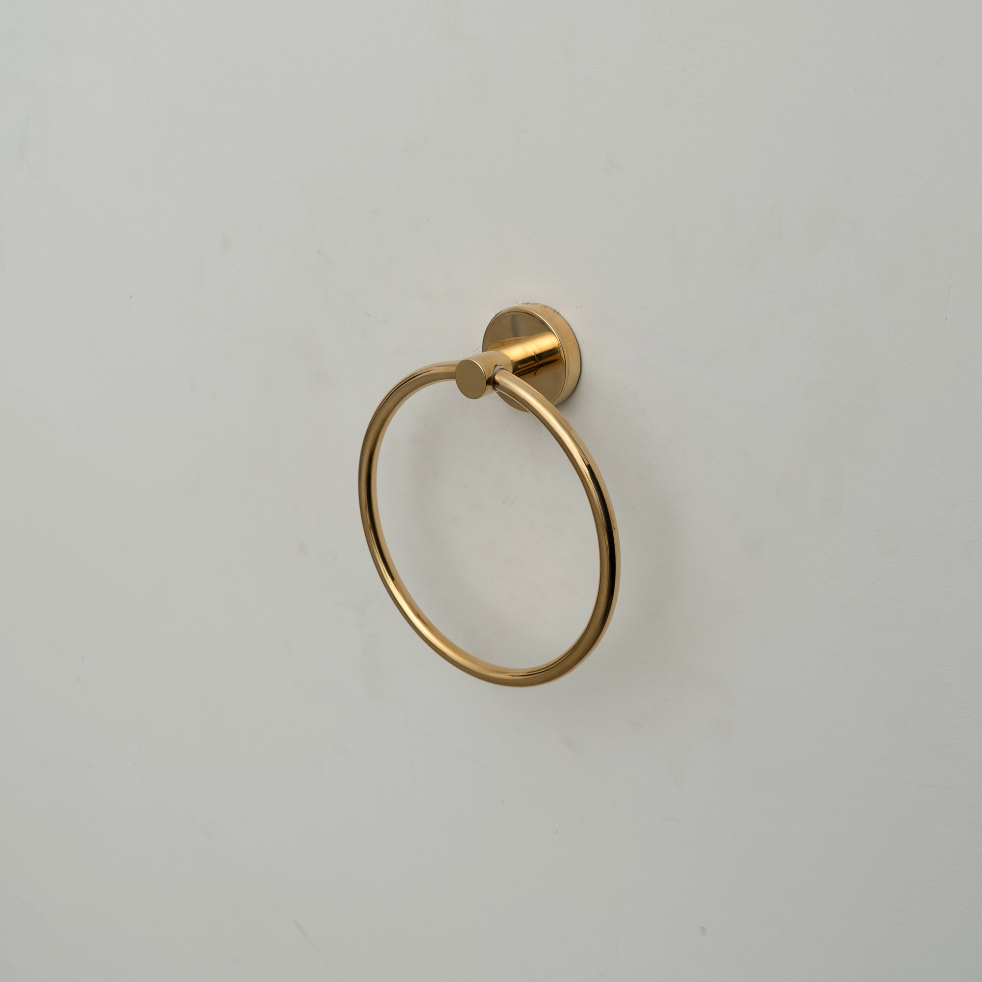 Solid Brass Towel Bar - 7 Finishes | Brassna Minimalist Towel Ring