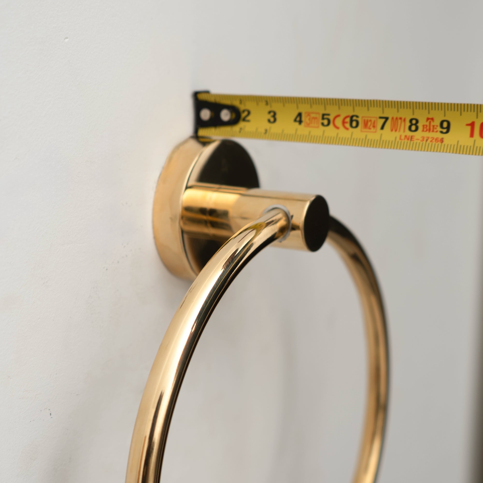 Solid Brass Towel Bar - 7 Finishes | Brassna Minimalist Towel Ring