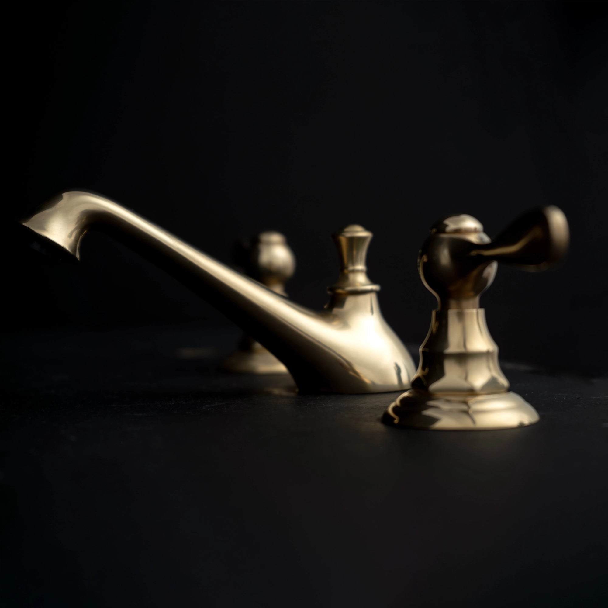 Handcrafted Solid Brass Lower Tap Bathroom Faucet Bathroom Faucet - Detail View | Brassna