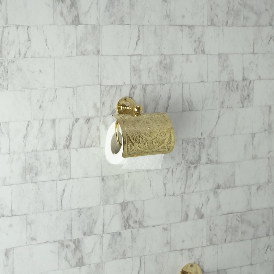 Engraved Toilet Paper Holder