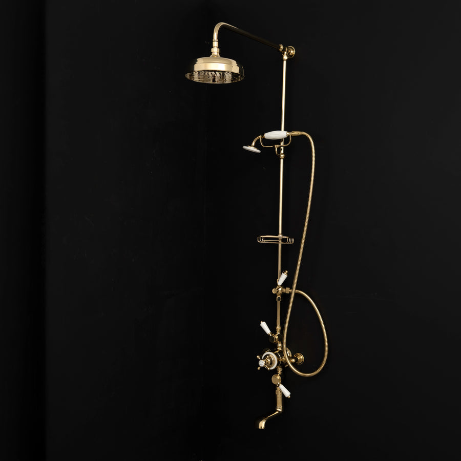 Brassna All-in-One Thermostatic Shower with Tub Filler
