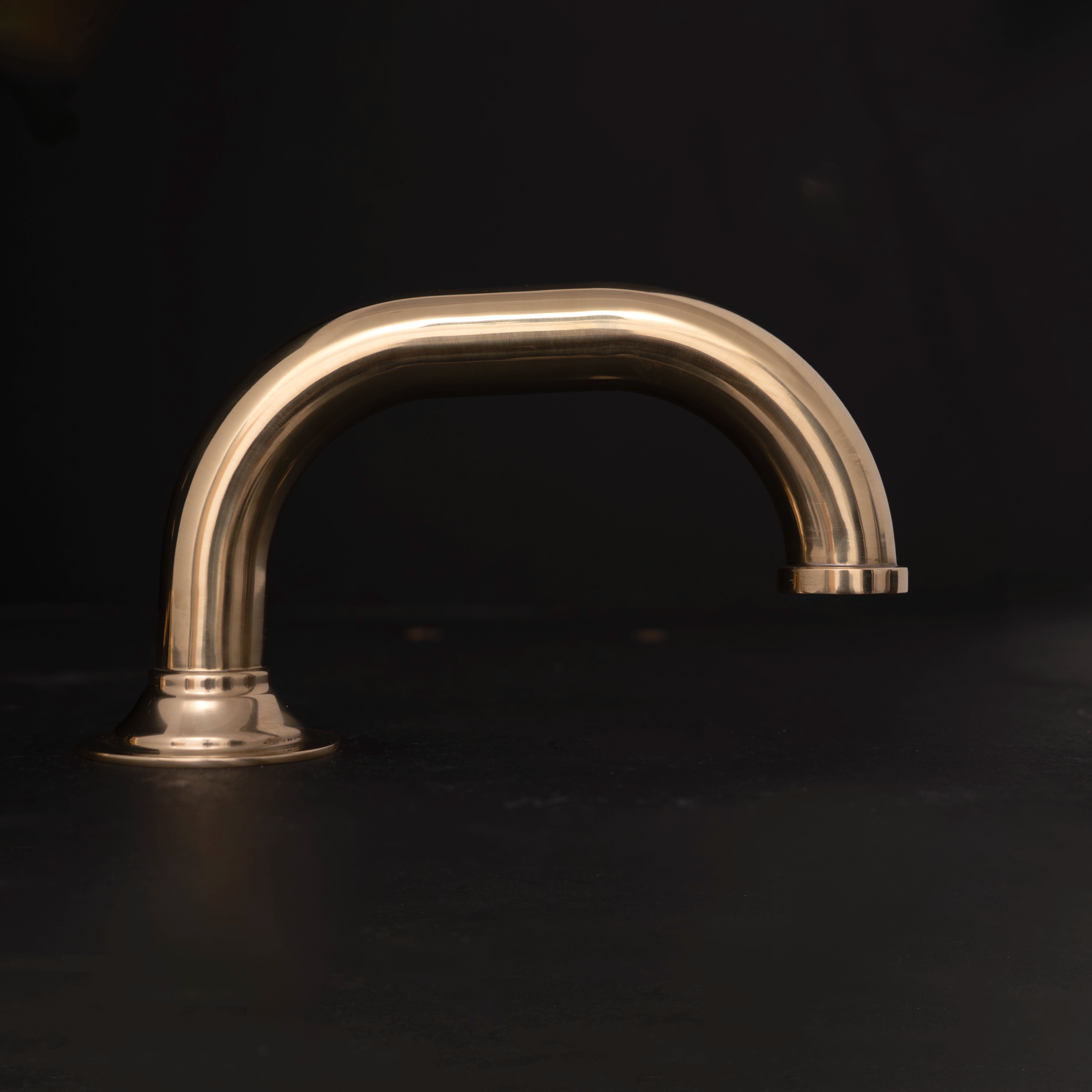 Unlacquered Brass Deck Mounted Sink Faucet, Widespread 3 Holes Bath Faucet Widespread Bathroom faucet