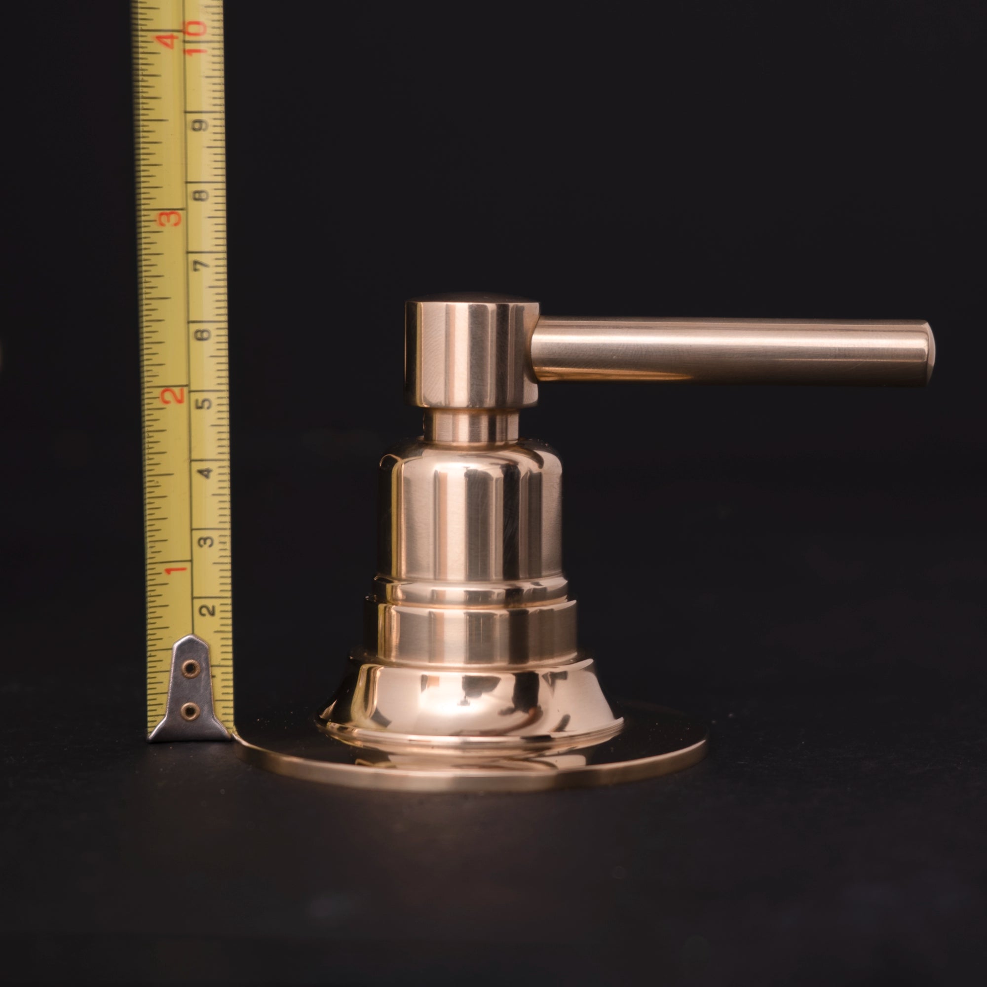 Handcrafted Solid Brass Widespread sink faucet Bathroom Faucet - Detail View | Brassna