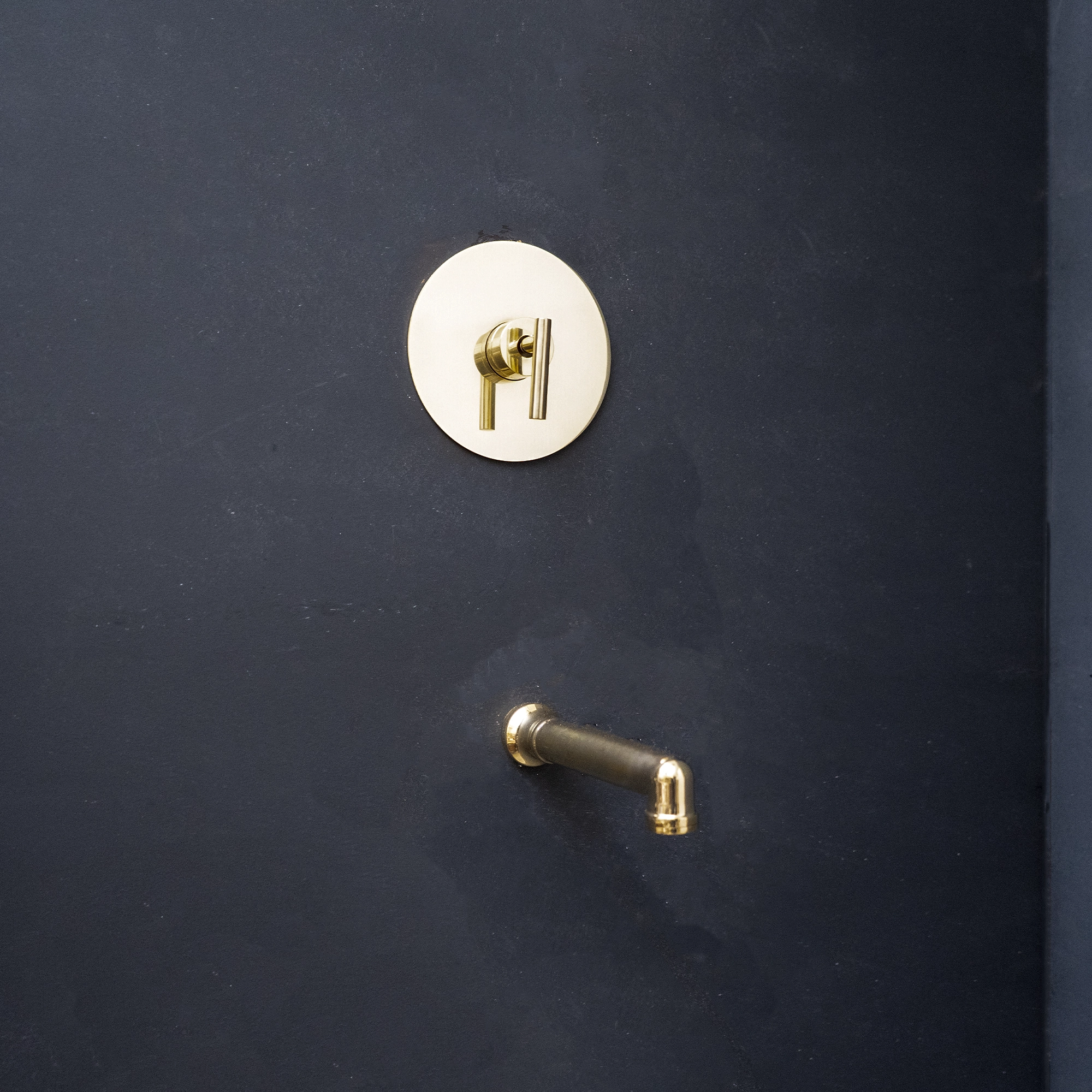 Solid Brass Premium Handmade Brass Faucet – Multi-Use Wall-Mounted Fixture with 8" Spout and Thermostatic Valve Shower System | Brassna