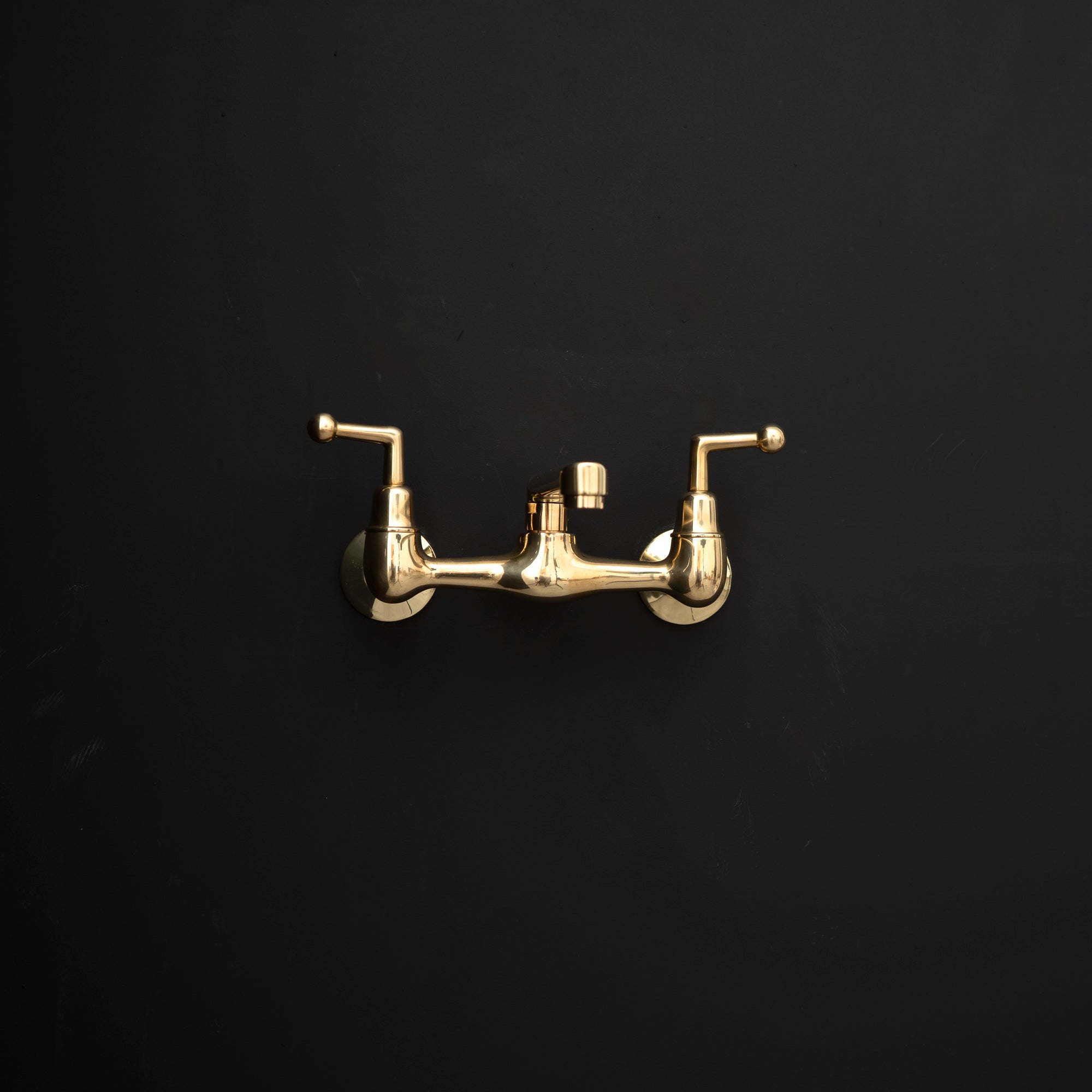 Brass Kitchen Faucet Aged - Bridge Style | Brassna The Artisan Bridge