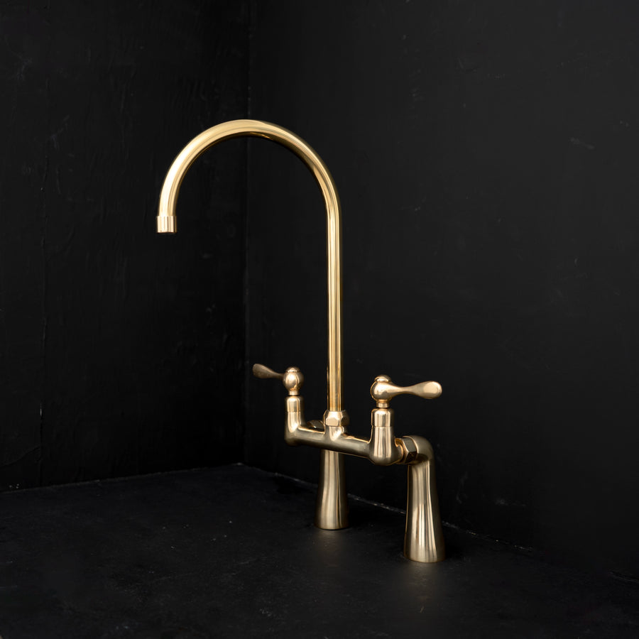 Harmony Brass Bridge Kitchen Faucet