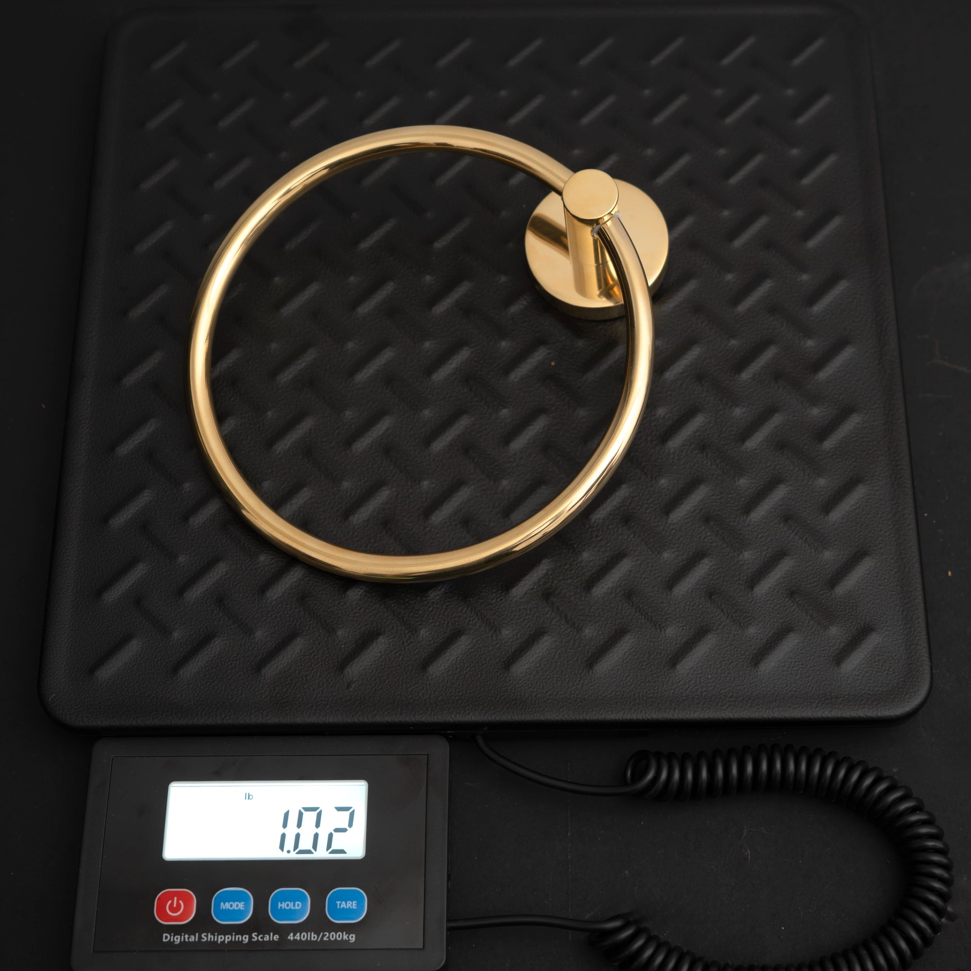 Solid Brass Towel Bar - 7 Finishes | Brassna Minimalist Towel Ring