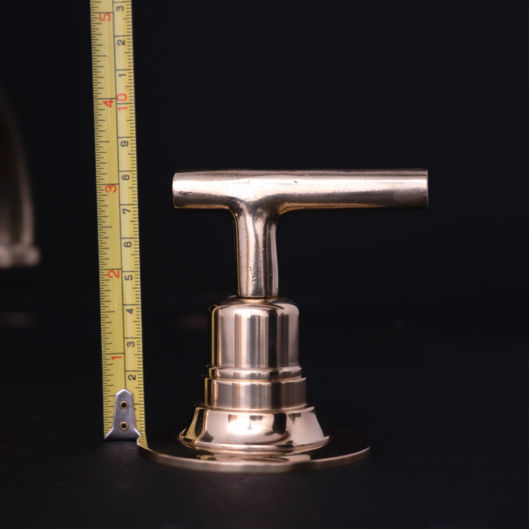 Unlacquered Brass Deck Mounted Sink Faucet, Widespread 3 Holes Bath Faucet Deck Mounted Faucet SP