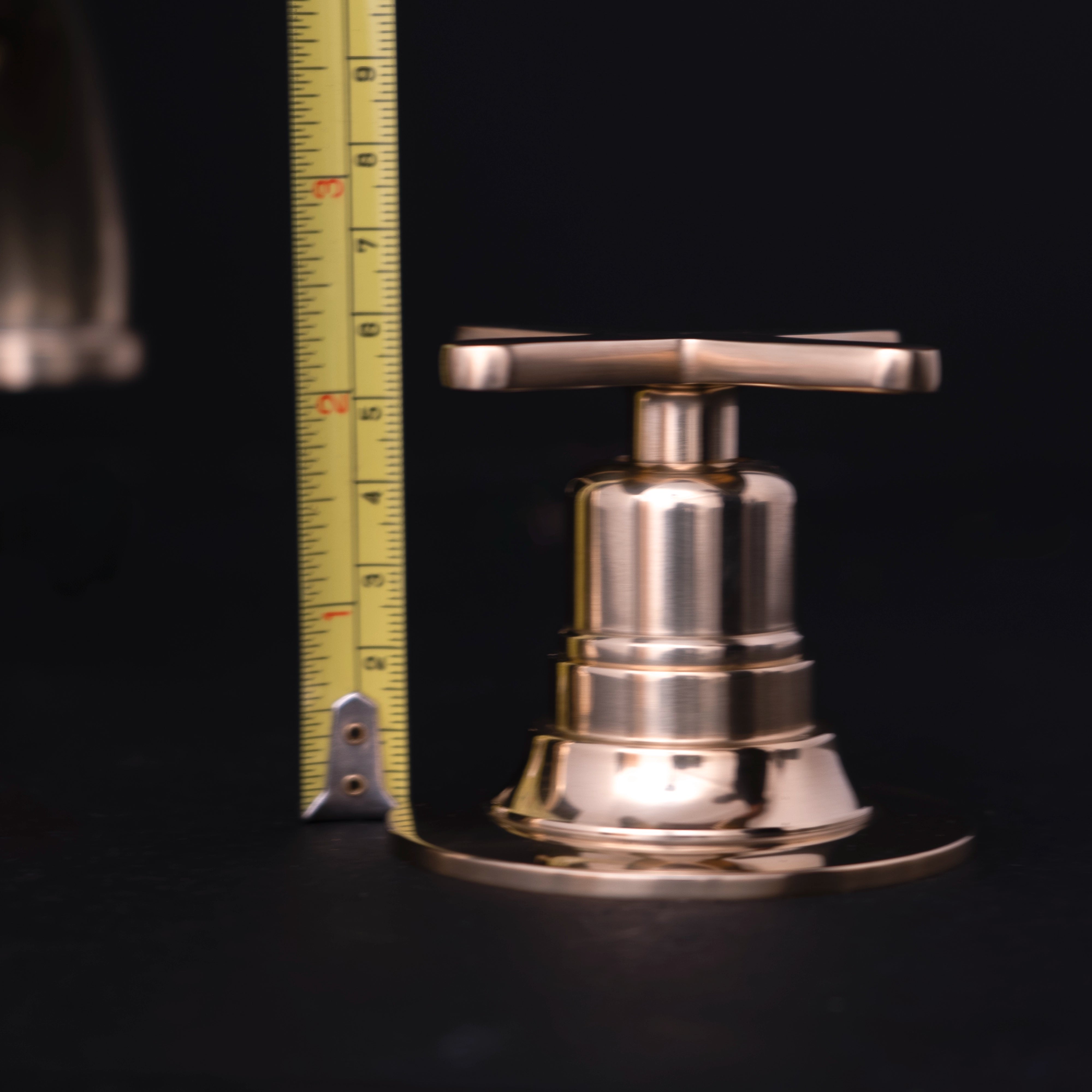 Unlacquered Brass Deck Mounted Sink Faucet, Widespread 3 Holes Bath Faucet Deck Mounted Faucet