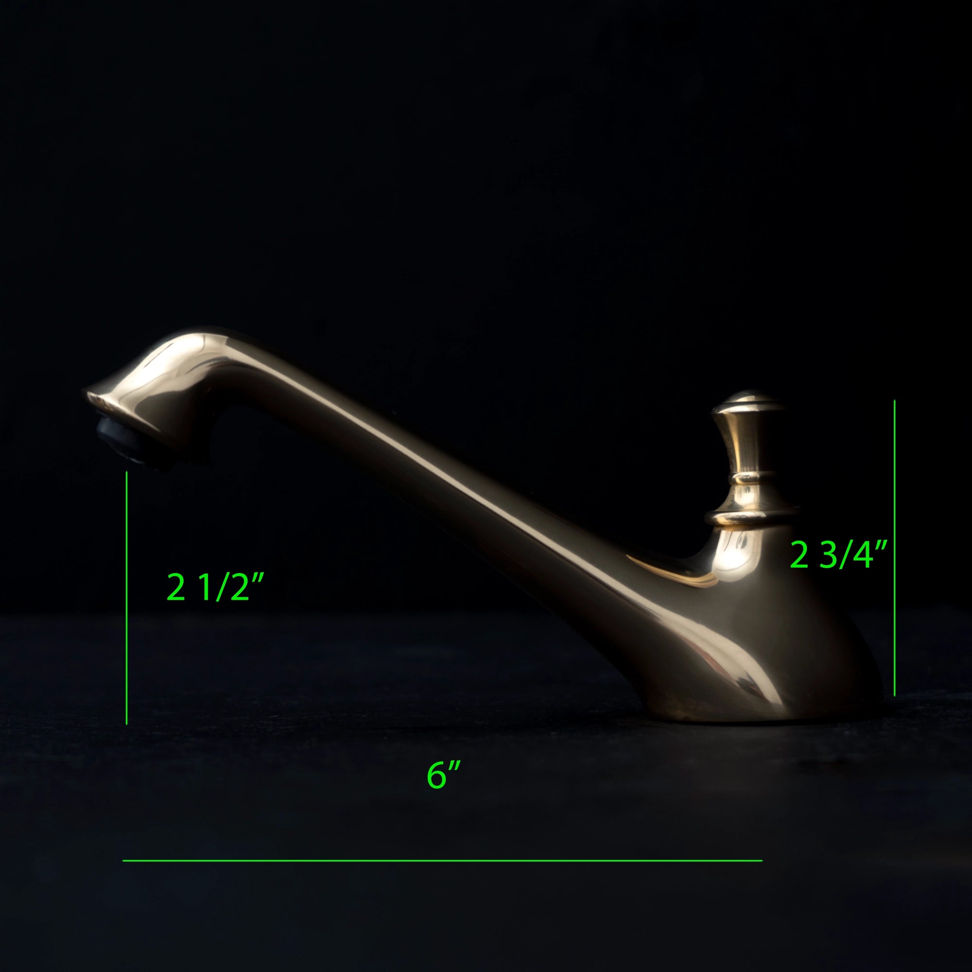 Brass Bathroom Faucet Deck Mount - Never Plated | Brassna The Artisan Deck