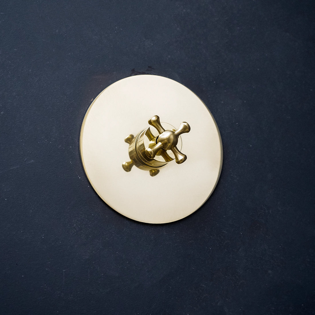 Unlacquered brass Single Handle Wall Mount Lavatory Faucet - Less Handle