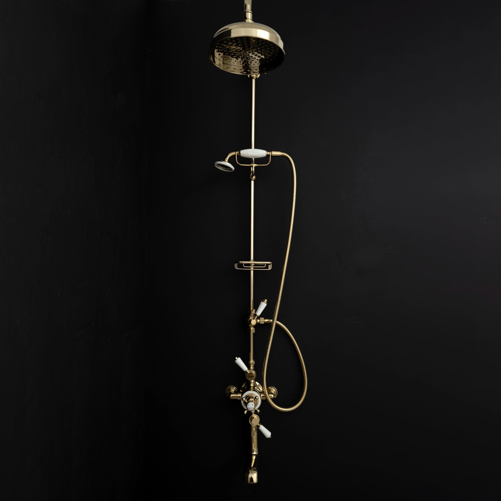 Handcrafted Solid Brass All-in-One Thermostatic Shower System | Brassna