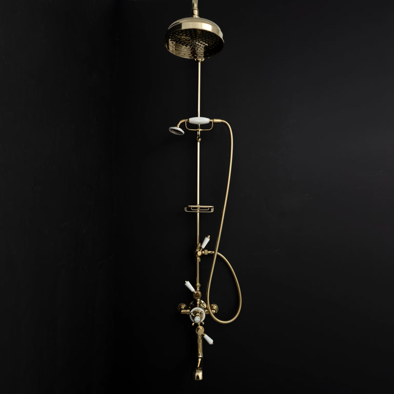 Brassna All-in-One Thermostatic Shower with Tub Filler