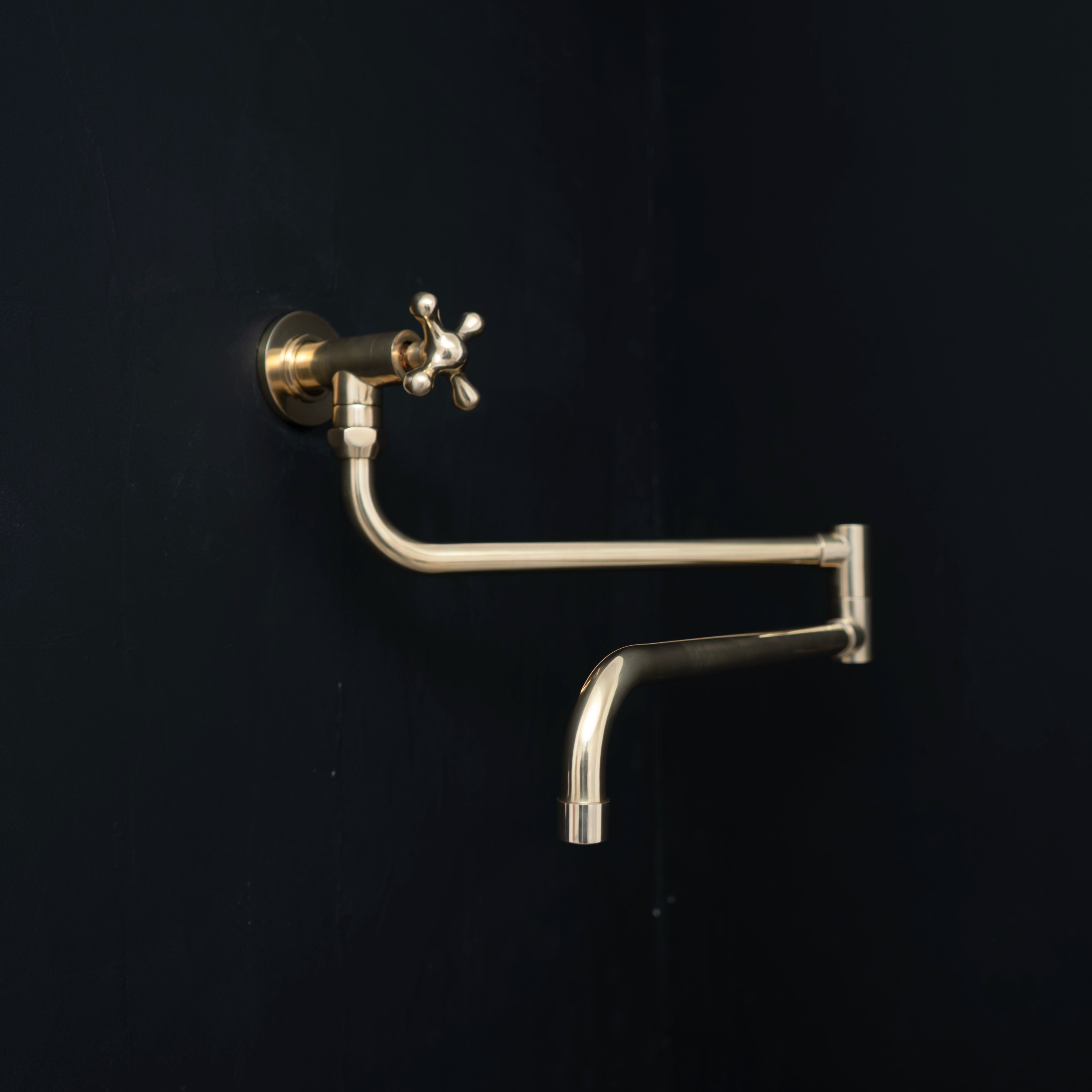 Spicygem 鶴仙園　studs pot ver.HIDE XL brass Brass Kitchen Faucet Lombok - Pot Filler | Brassna