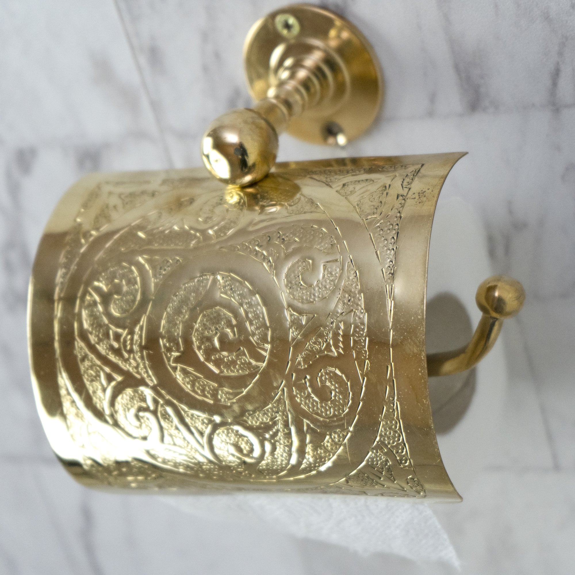  Engraved Toilet Paper Holder