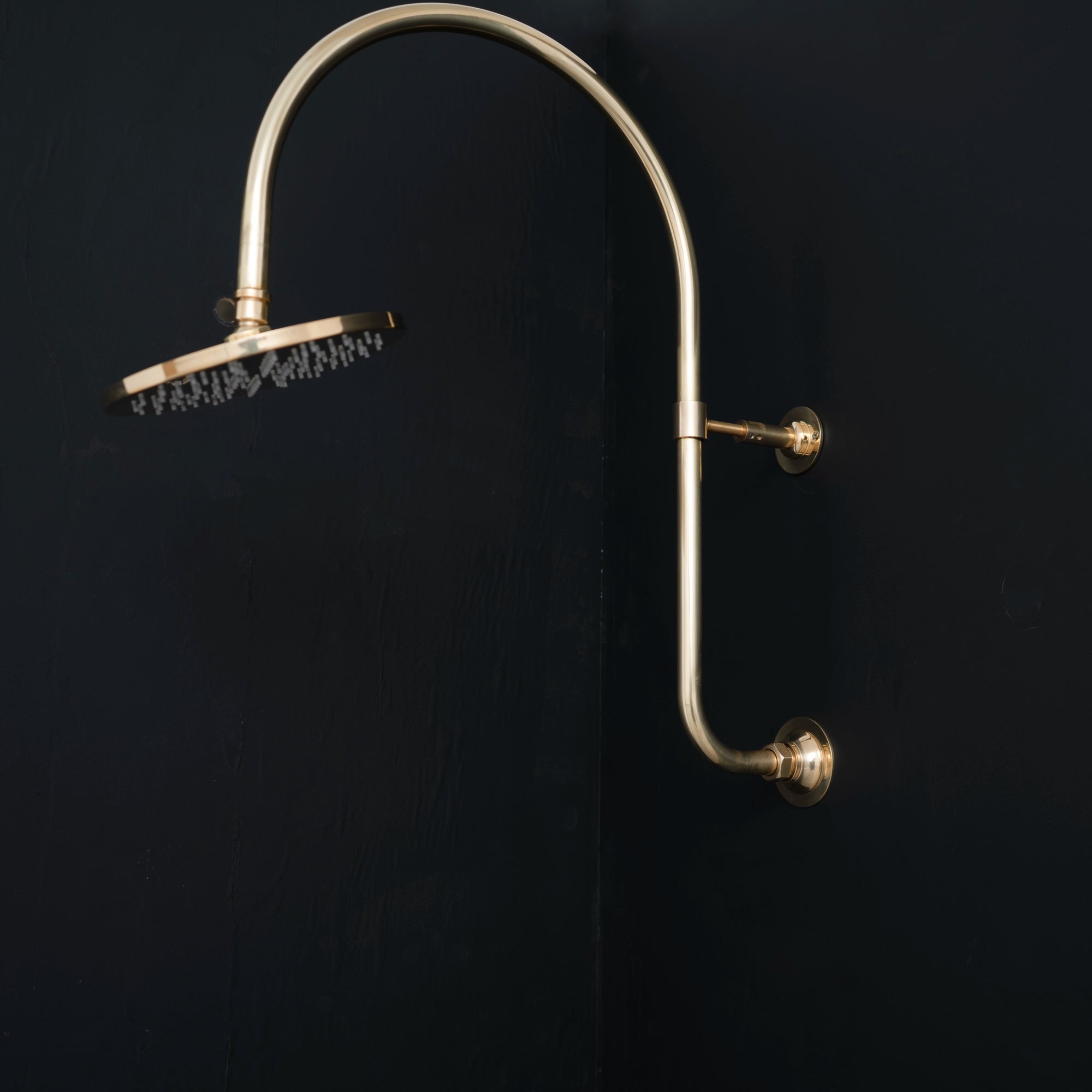 Solid Brass Shower Head Mireleft - 7 Finishes | Brassna The Mireleft Shower System