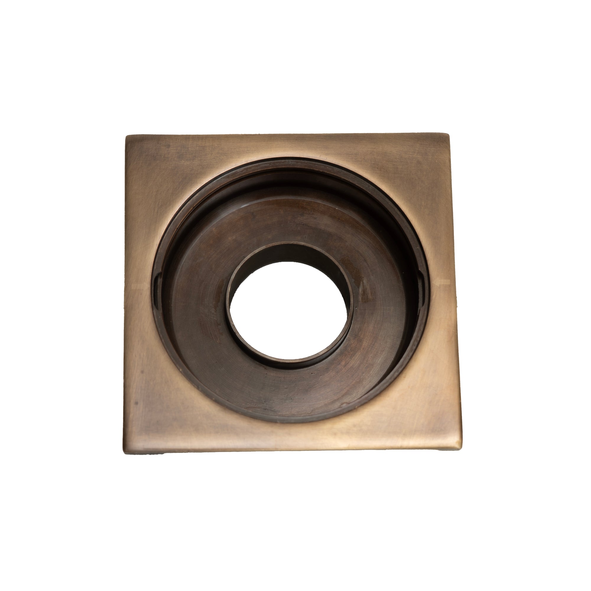 Handcrafted Solid Brass Oil Rubbed Bronze Floor Drain Brass Accessory - Detail View | Brassna