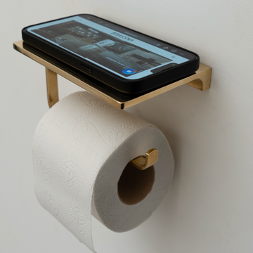  Bespoke Toilet Paper Holder and Shelf