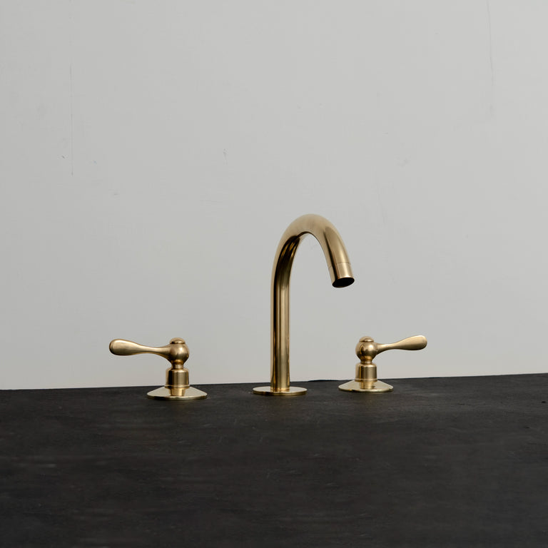 Mid-Century Modern Revamp: Solid Brass Deck-Mount Faucet